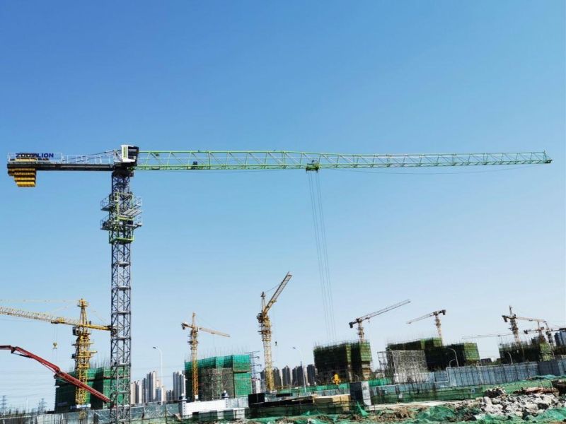 W6017-8/10 Construction Equipment High Lifting Speed Flat-Top/Top-Less Tower Crane