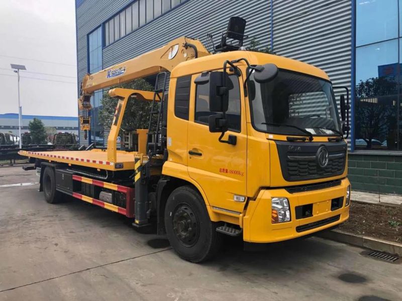 4*2 Dongfeng Truck with 8 Ton Knuckle Crane Truck