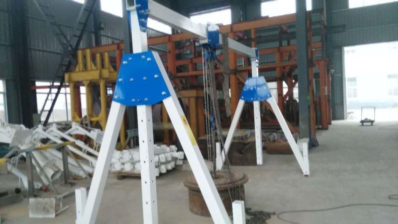 Aluminum Portable Manual Gantry Crane. Foldable Superlight Crane