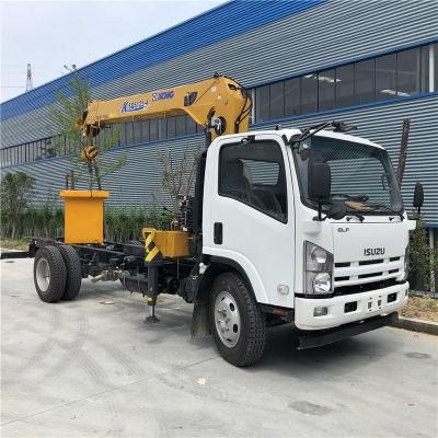 Isuzu 8 Tons Telescoping Boom Truck Mounted Truck with Crane for Sale