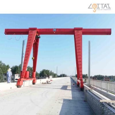 16t Single Girder Rubber Tired Gantry Crane with Electric Hoist