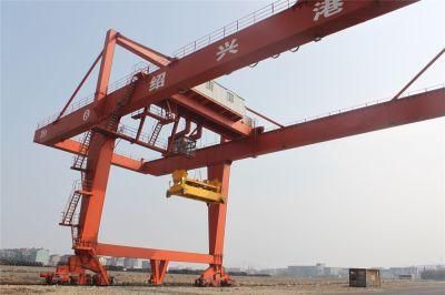 Rail Mounted Box Double Beam Container Gantry Crane for Container