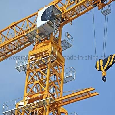 Construction Tower Crane Qtz125 Self-Supporting Tower Crane Load 10 Tons Boom 65 Meters Tower Crane