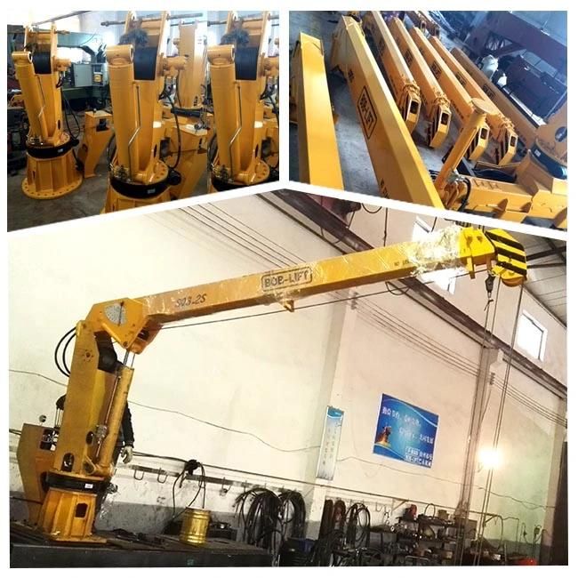 Bob Lift Mini 3ton Hydraulic Telescopic Arm Marine Crane Manufacturer