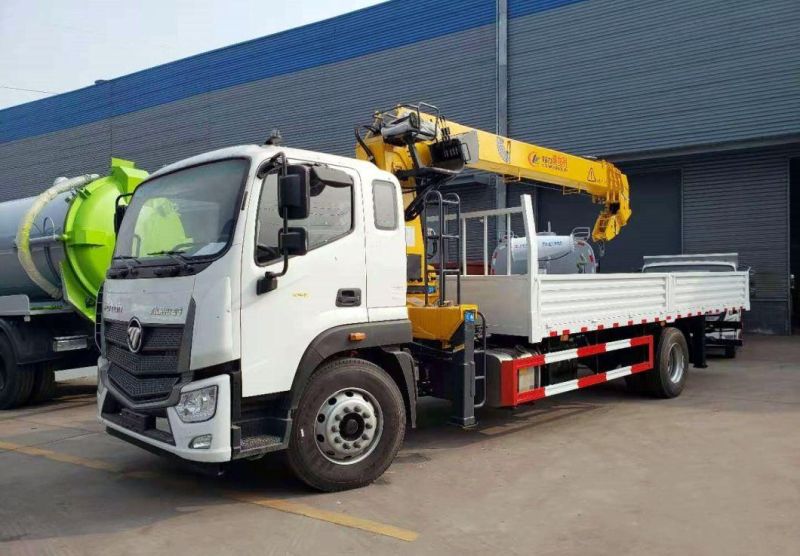 Foton/HOWO 4X2 Lorry Mounted Straight Arm 10tons Crane 12tons Crane Conveyor Truck Mounted Telescopic Boom Crane Truck