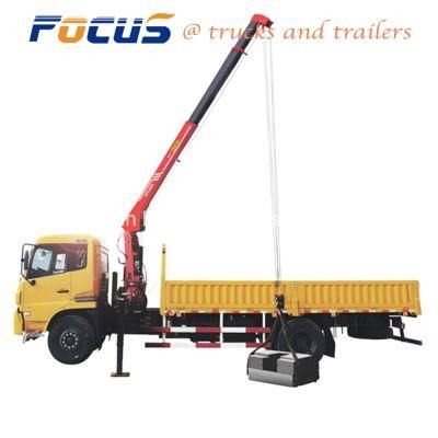 Palfinger Brands Knukled 6.3 Ton Folding Telescopic Boom Truck Lorry Mounted Crane