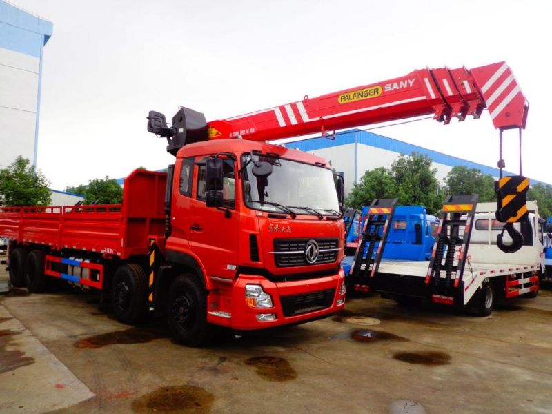 Dongfeng HOWO 8X4 Heavy Duty 10tons to 20tons Truck Mounted Crane with Telescopic Boom