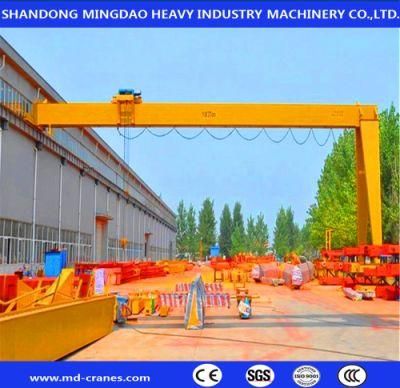 Shandong Single Girder Electric Hoist Semi Half Gantry Crane 20 Ton