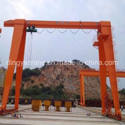 Outdoor Type Rail Mounted Hoist Winch Gantry Crane