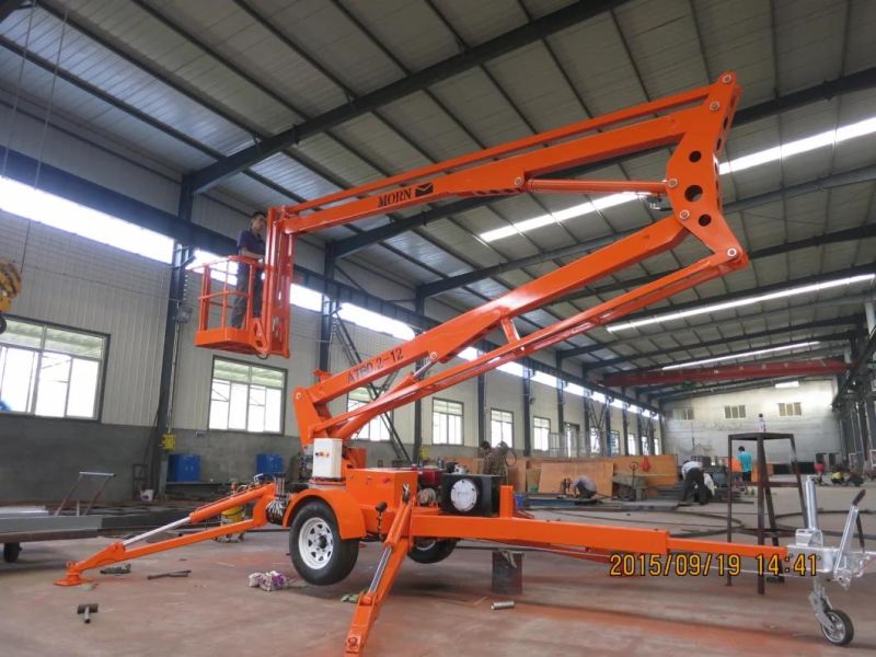 Crank Arm Trailer Mounted Boom Lift