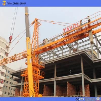 Best Quality Chinese Manufacture 10ton Hammerhead Tower Crane Qtz125-6015