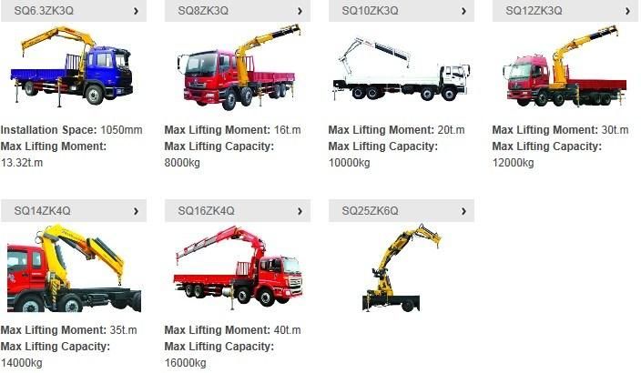 China Biggest Truck Mounted Crane Supplier