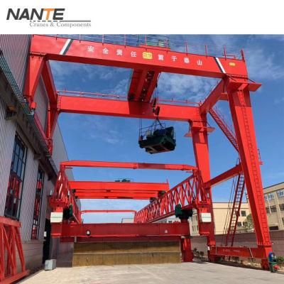 Cmaa Standard 5ton Single Girder Semi Gantry Crane with Low Head Room Hoist