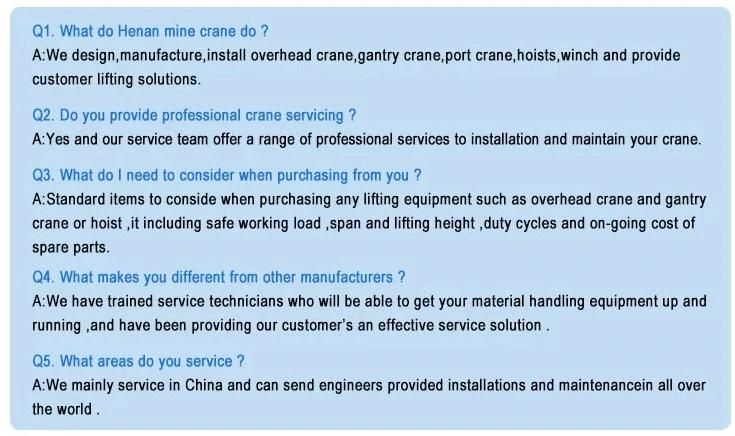 Frenquency of European Type Electric Double Girder Overhead Crane 25t