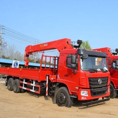 Dongfeng 6X4 10t Payload Truck Mounted Crane with Cummins Engine