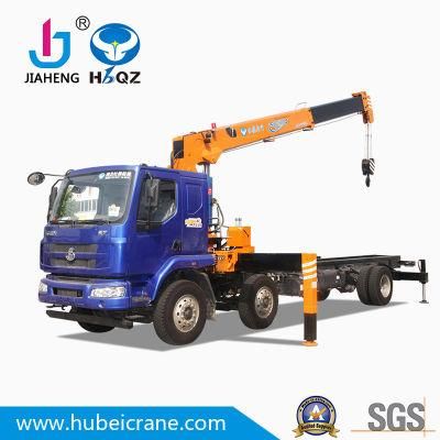 HBQZ 12 Tos SQ12S4 Small Truck Mounted Crane Pickup Truck Hydraulic Telescopic Boom Crane