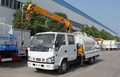 2ton 3tons Isuzu/Jmc/JAC Construction Equipment Straight Boom Crane Truck Crane with Water Tank