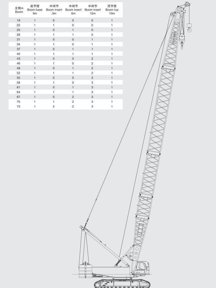 Large Crawler Crane 100 Ton Crawler Crane with Cheap Price Xgc100