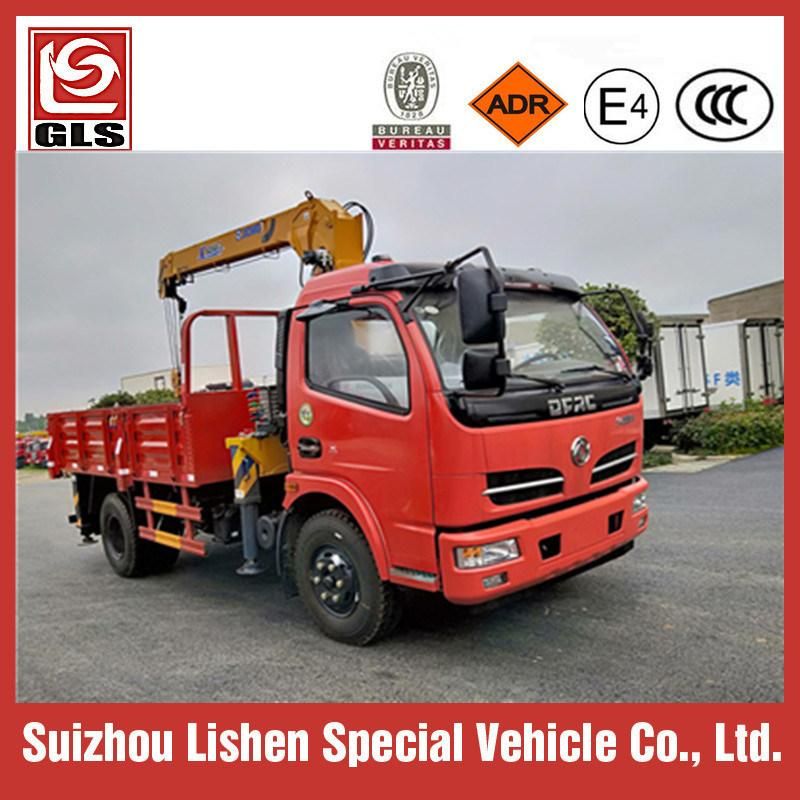 6 Wheels Mini 4 Tons Truck Mounted with 2 Tons 3t Crane Truck