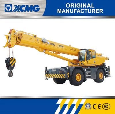 XCMG Official 50ton Hydraulic Mobile Rough Terrain Crane Rt50 with CE