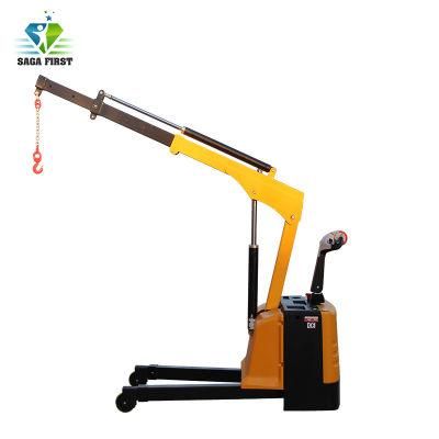 1000kg Warehouse Lifting Machine Hydraulic Mobile Floor Crane