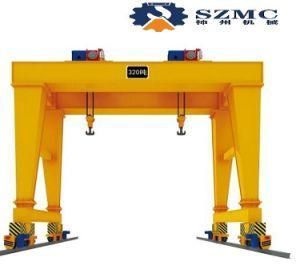 Mge 20t 30t 50t 100t Double Girder Double Trolly Gantry Crane