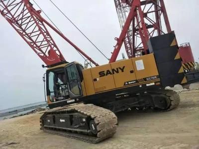 Used Sany 90ton Cralwler Crane Original From China Sany Scc750c Crawler Crane for Sale