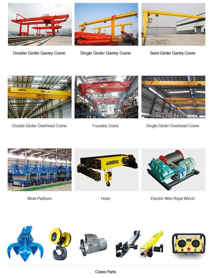 Heavy Duty Industry Overhead Crane-Factory Electric Trolley Bridge Crane