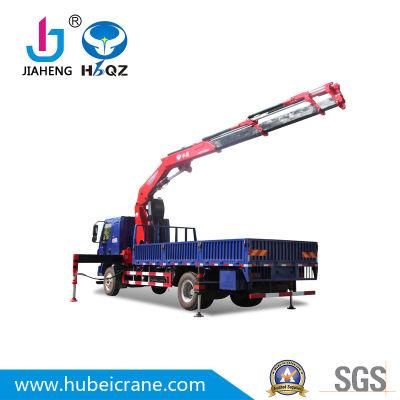made in China High Efficiency HBQZ 10 Tons Hydraulic Lifting Knuckle Mounted Boom Crane SQ200ZB4 Low Price for Construction