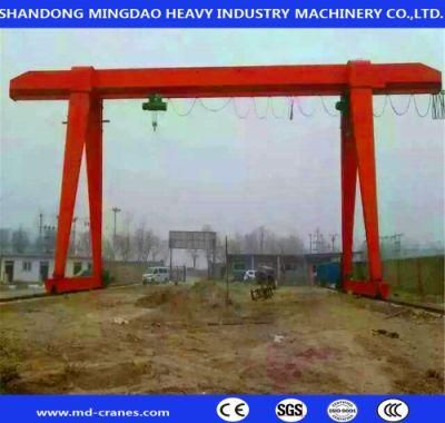 Mh Type 10 Tons Hoist Lifting Equipment Single Girder Gantry Crane in Factory Yard