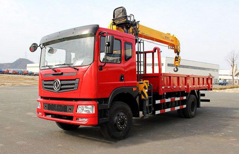 China Dongfeng Cheap Price with High Quality 8 Ton Construction Service Truck with Crane