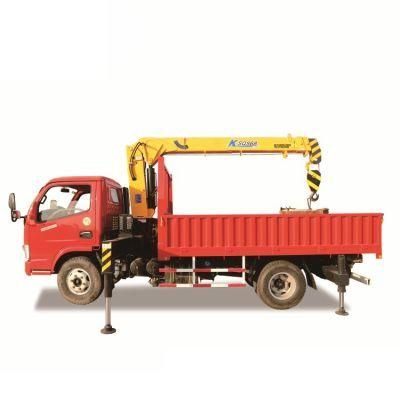 Dongfeng 4X2 6 Tons Section 4 Straight Arm Truck with Loading Crane 6 Wheeler Truck Crane Carrier