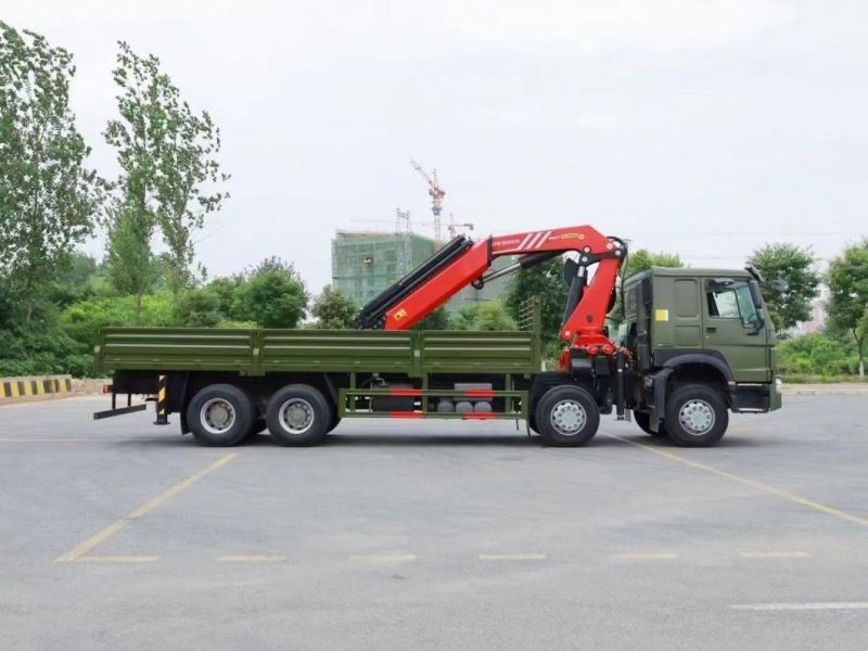 China HOWO Cheap Price with High Quality 14tons 16tons 20tons Construction Service Truck with Crane