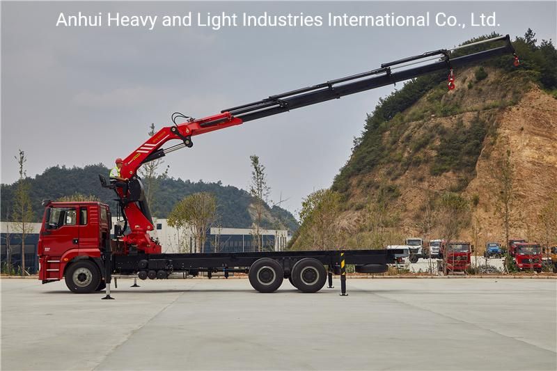 Hoisting Machinery Spk42502 Model 15ton Truck Mounted Hydraulic Knuckle Boom Crane Knuckle Boom Lift Loading Mounted 15ton Mobile Truck Crane