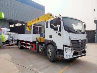 Foton/HOWO 4X2 Lorry Mounted Straight Arm 10tons Crane 12tons Crane Conveyor Truck Mounted Telescopic Boom Crane Truck