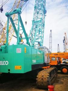 Low Price High Quality Used 80ton Kobelco 7080 Crawler Crane