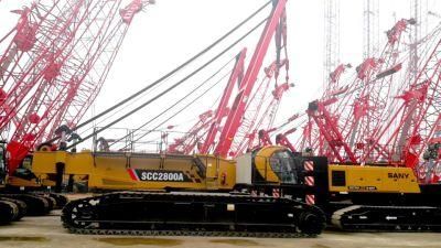 San/Y Scc2800A 280 Tons Hydraulic Crawler Crane with Max. 86m Boom Length