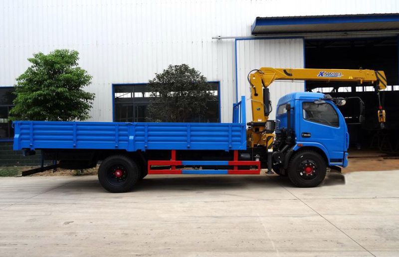 3ton-4tons Dongfeng Truck with Mobile Cranes Heavy Duty Crane Truck Mounted Straight 4-Arm Telescoping Boom Crane