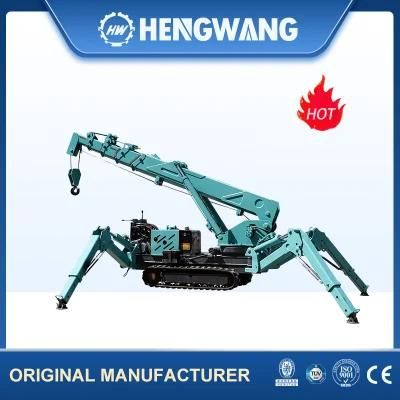 3 5 8 Tons Crawler Mounted Factory Price Small Spider Crane