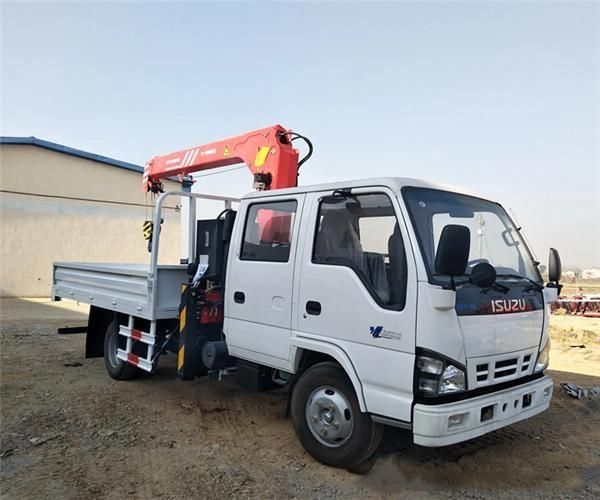 Isuzu Npr 3.2tons Stright Arm Truck with Crane Mobile Truck Crane