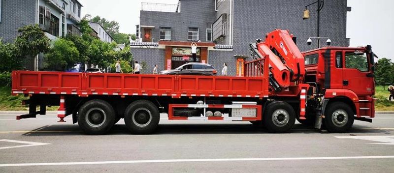 Shacman 8X4 Truck Mounted Crane 25tons Kunckle Boom Palfinger Crane