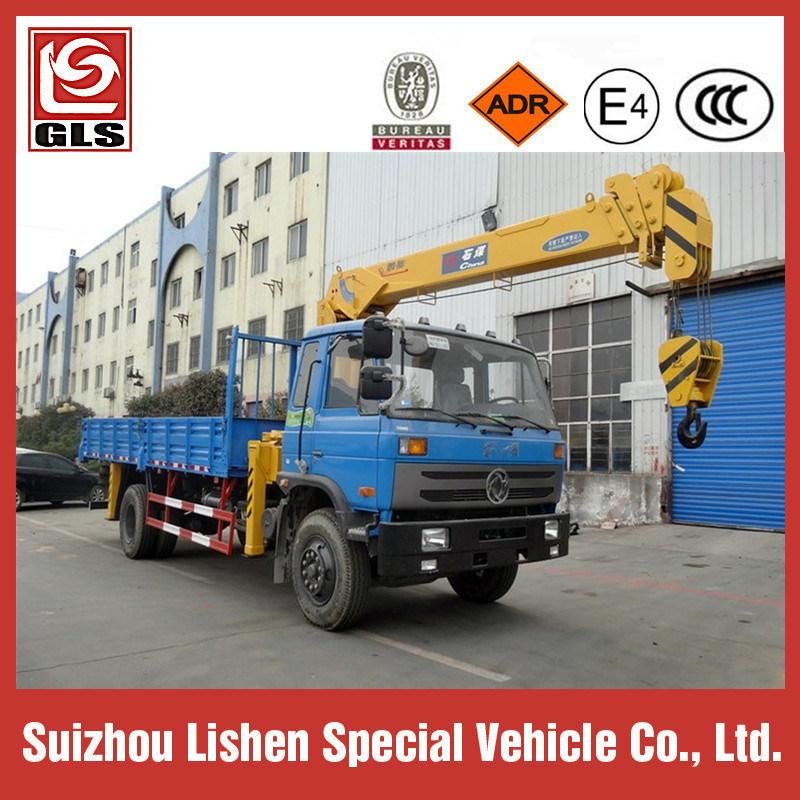 8/10/12t Dongfeng Truck with 8/10ton Lifting Crane