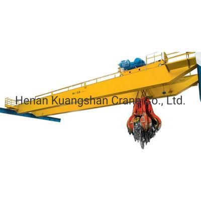 Double Girder Grab Electric Overhead Bridge Traveling Crane