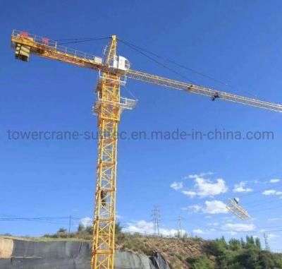 High Quality Construction Tower Crane Qtz125 Load Capacity 10 Tons Self-Supporting Fixed Hammer Head Tower Sling Good Price