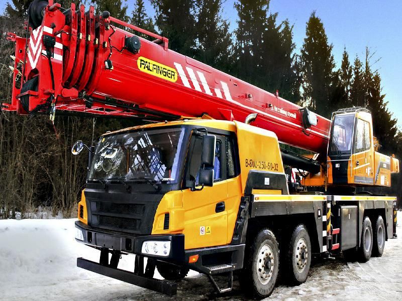 China 25 Ton Mobile Crane with 4 Sections Boom Stc250 to Uzekistan