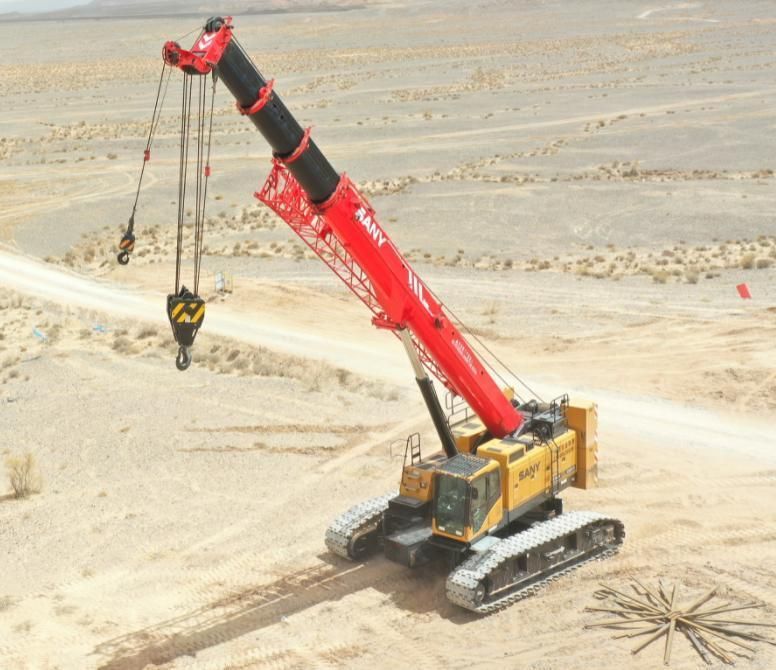 China Top Brand Sce800tb 80 Ton Telescopic Boom Crawler Crane with Factory Price