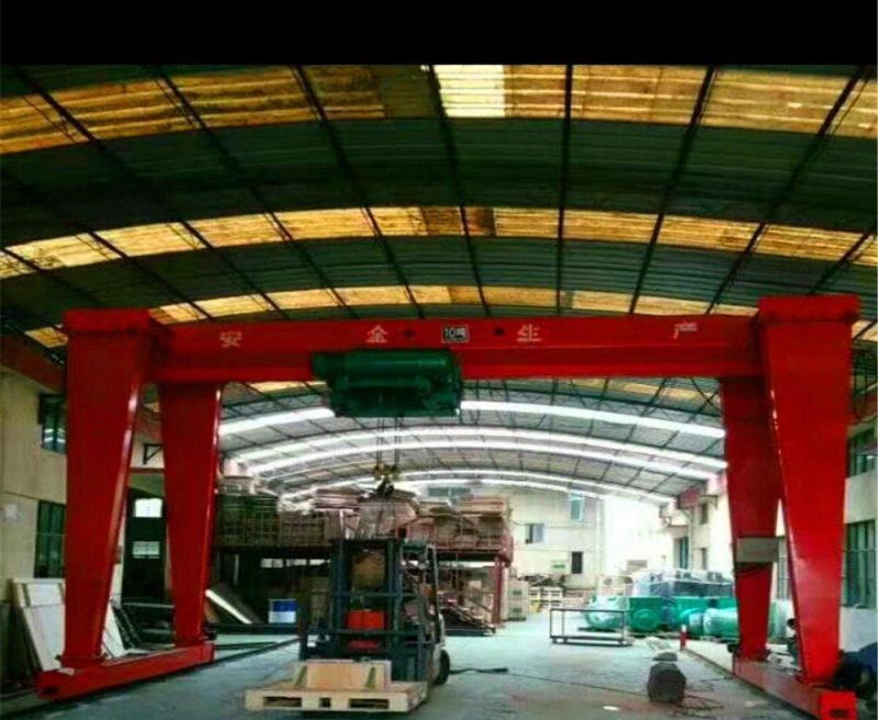 Easy and Simple to Handle 10ton Trail Running Gantry Crane with Very Cheap Price