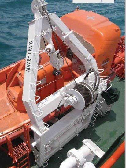 30kn A-Frame Type Launching Life Boat Davit