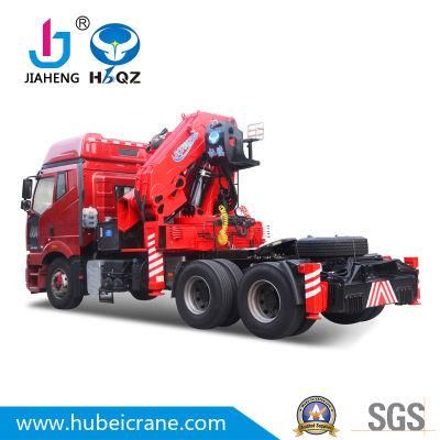 China lifting equipment 35 Tons Lorry cranes machine  Hydraulic Knuckle Boom Truck Mounted Crane for Sale(SQ700ZB4)