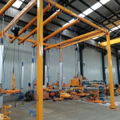 Over Head Crane Manipulator Cantilever Flag Bridge Pneumatic Crane Railling System